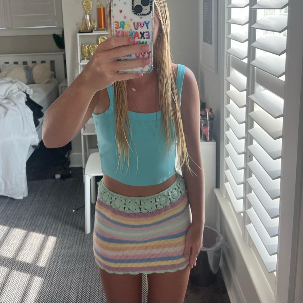 CROCHET MINI SKIRT!